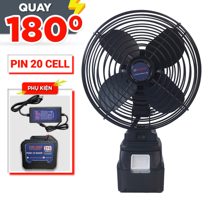 Quạt tích điện chạy pin lithium đường kính 8 inch BS-Q1203
