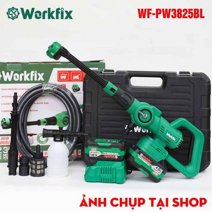 Máy rửa xe cao áp Workfix WF-PW3825BL, áp suất cực đại 60bar, 6 chế độ tia